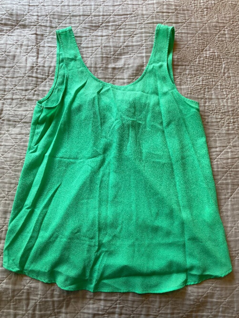 Everly- Green Bow Women's Lime Green Tank Top-NWT!